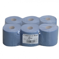 Paper Rolls - Centre Feed 2ply Blue